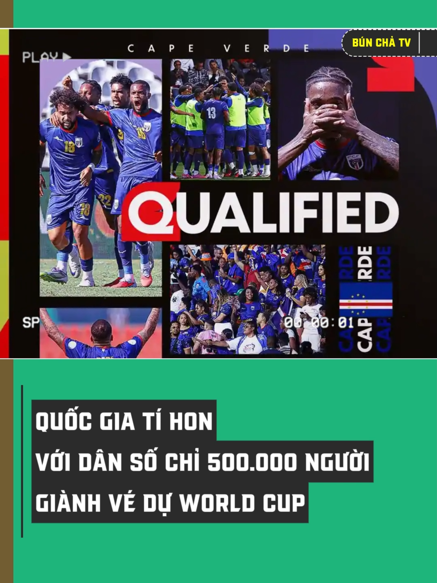 Quốc gia tí hon với dân số chỉ 500.000 người giành vé dự World Cup #xuhuong #bunchatv #bongda #sportsontiktok #fyp