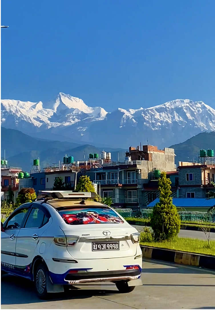 Stay till the end — mornings in Pokhara hit different ✨.                          #Nepal #Pokhara #mountains #tourist #tourism 