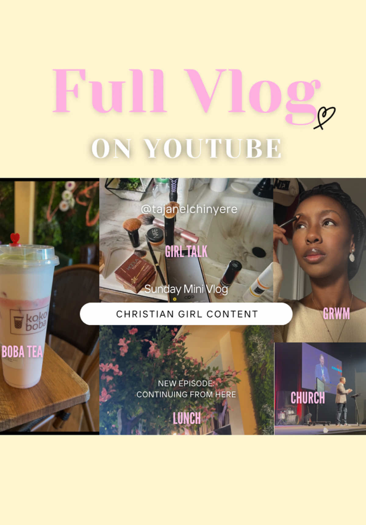 My first vlog back on YouTube 🕊️ just a peaceful, faith-filled day in my life — nothing fancy, just grace in motion 🤍 🎥 Watch the full vlog on YouTube → link in bio 💛 #ChristianGirl #FaithVlog #ChristianTikTok #MiniVlog #DayInTheLife 