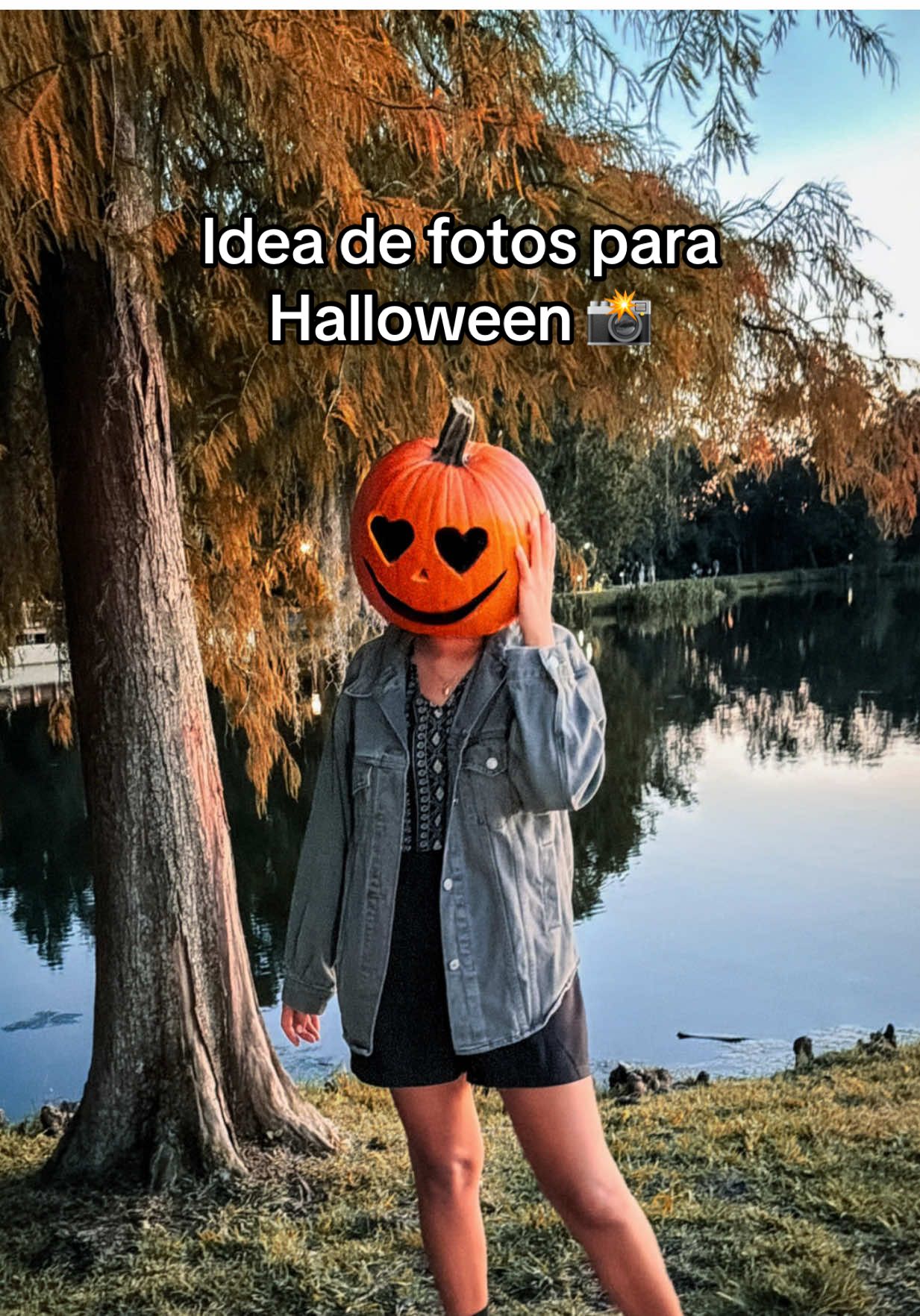 Pumpkin season 🎃✨  aquí una idea para fotitos este Halloween 📸 #halloween #cabezadecalabaza #pumkinseason #pumkinhead #pumpkin 