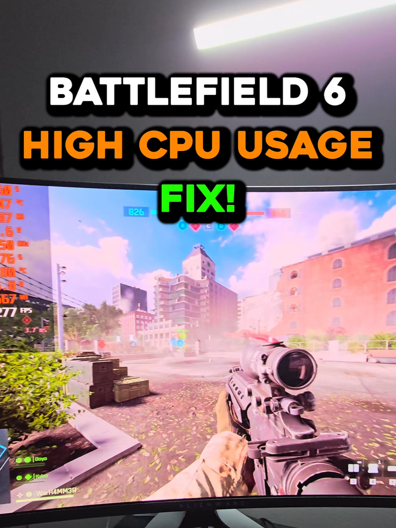 Battlefield 6 High CPU Usage Fix!  #battlefield6 #pcgaming #Tech #cpu #tutorials 