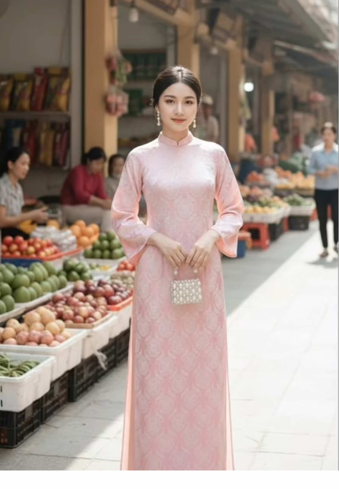 Áo dài cách tân suông #aodaicachtan #aodaidangsuong #aodaithietke #aodainusinh #aodaithoitrang 