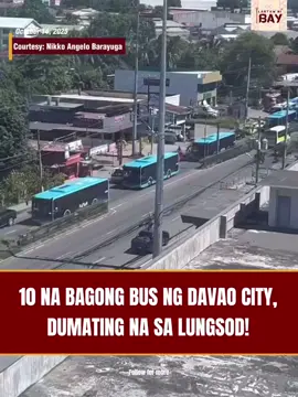 Wow, Davao! 🚌🚌🚌 LOOK: The initial ten 12-meter low-floor modern units for the Interim Bus System roll toward the Davao City Overland Transport Terminal on Tuesday, Oct. 14, 2025. The buses will serve commuters, particularly during peak hours as part of the Davao City Public Transportation Modernization Project.