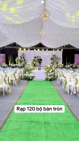 Rạp đẹp 120 bộ bàn tròn#cuoi #cươidephaiduong #rapdephaiduong #damcuoidep #tundaycamhoa #wedding #wedding 