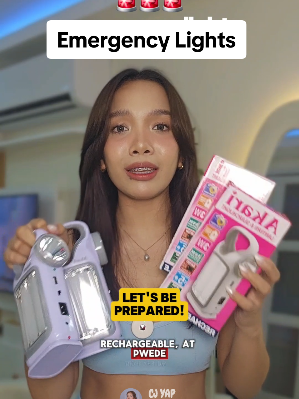 Be prepared and stay safe everyone! ❤️ Let's pray na hindi kelanganin gamitin to. 🥹🙏 P.S. Pasensya na po sa outfit ko, papunta na kasi ako sa gym nyan.  #emergencylights #gobag #emergencygobag #solarlights  #earthquake 