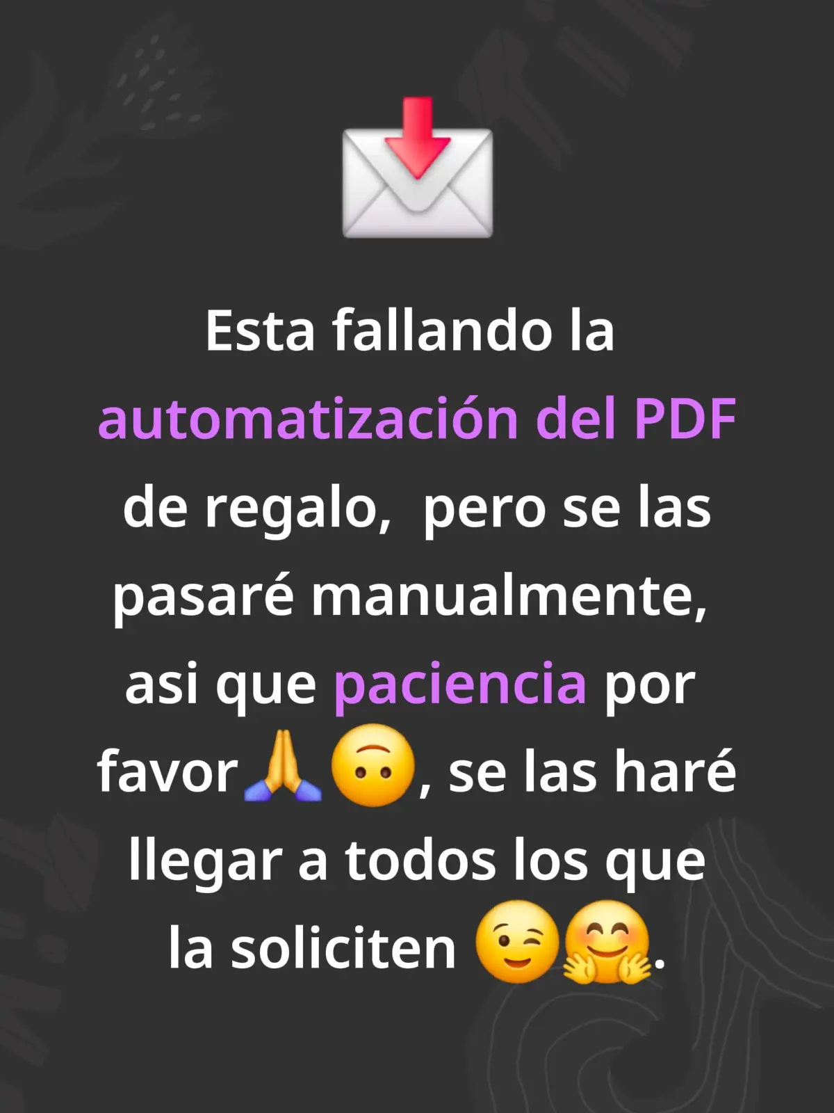 Metaforas Globales, reel anterior 