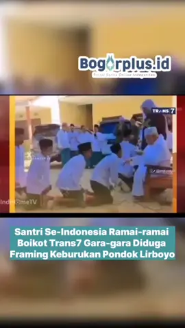 Stasiun Televisi Trans7 ramai-ramai dikecam oleh masyarakat khususnya santri se-Indonesia gara-gara diduga memframing keburukan kegiatan pondok pesantren. Salah satu tanyangan itu diantaranya memframing dengan 