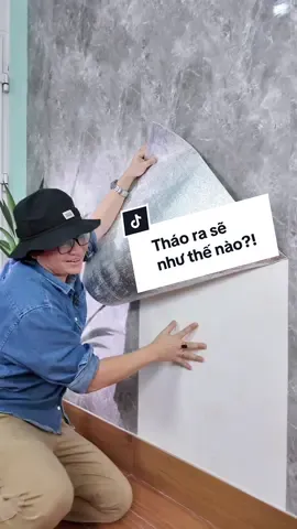 Cuộn xốp PVC vân đá khổ 60cm dài 3 mét khi tháo ra sẽ như thế nào?! Anh chị em nên chọn làm phương án lâu dài #xopdantuong #cuonpvcvanda #decor #caitaonha #mittocao 