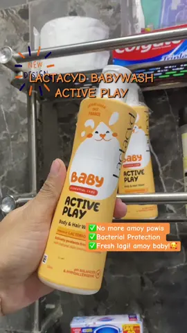 Kilig na kilig sa new packaging 🥰#babywashlactacyd #lactacydbaby #activeplay 