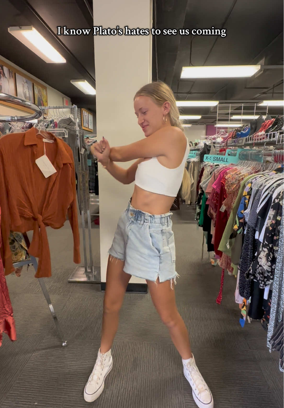 @Plato’s Closet we are your biggest competitors  #hawaii #thrift #platoscloset #relatable 