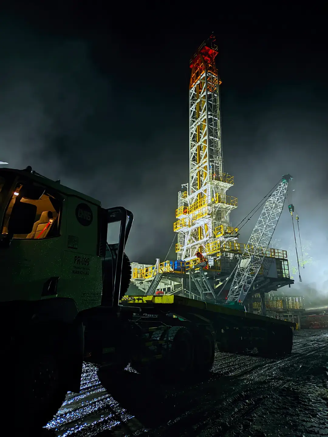 mobilisasi rig star energy gunung salak#geothermaldrillingenergy #gunungsalak #fyp #drilingindonesia 