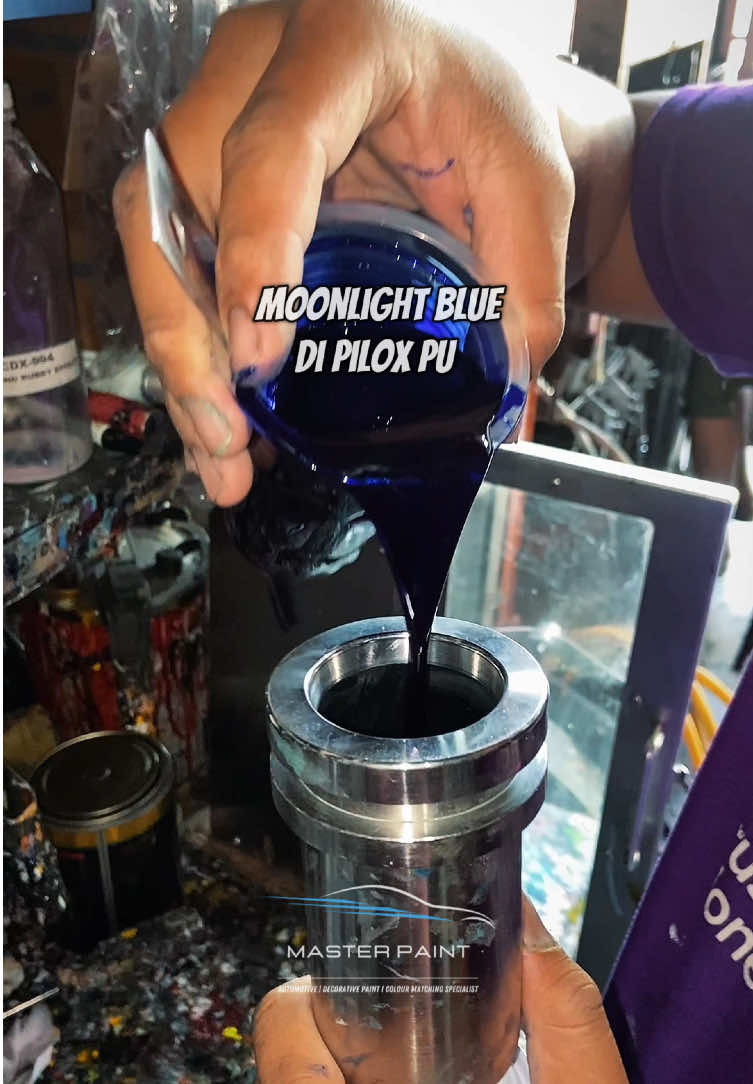 Moonlight Blue di Pilox PU by Master Paint TGR #masterpainttgr #moonlightblue #midnightblue #blue #pilox 