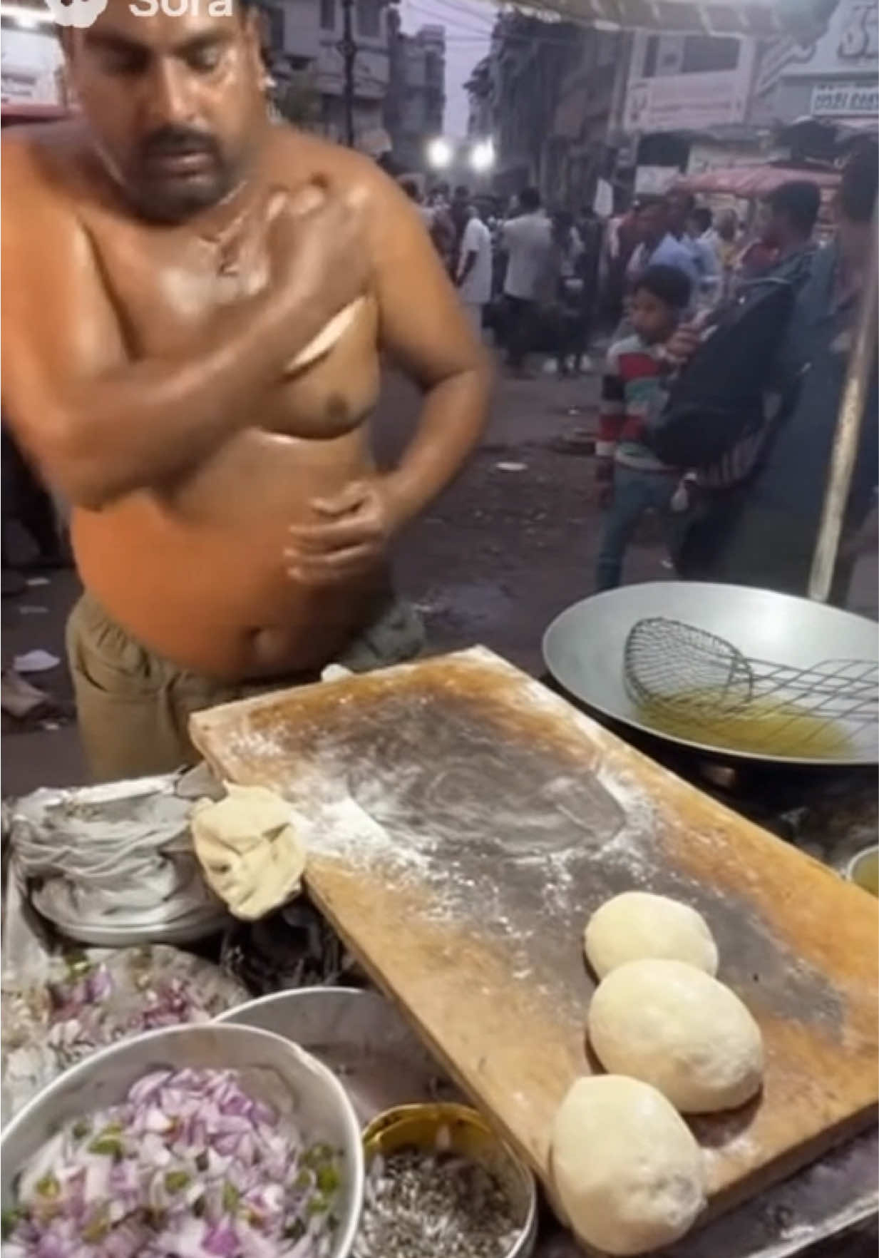 Did he really just do that?? #india #streetfood #caughtonvideo #waitwhat #viraltiktok 