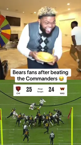 WHAT A WIN FOR CHICAGO 🙌 @Kai Cenat #bears #nfl #football #nflfootball #commanders 