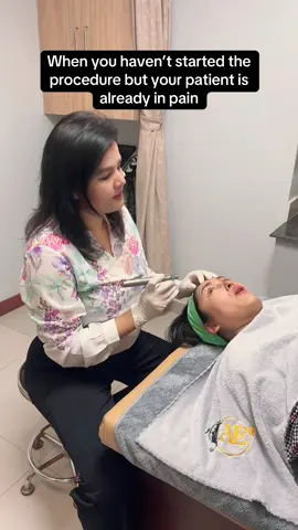 When your patient is sesivtive to pain @Jahanwi Basnet 🥰#dermatologist #drshraddhachudal #funnyvideos #funny #fyp 