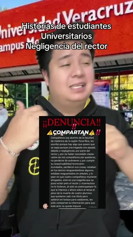 Historias de estudiantes universitarios rector de la UV hace negligencia al no suspender clases #uv #universidad #universidadveracruzana #uvm 