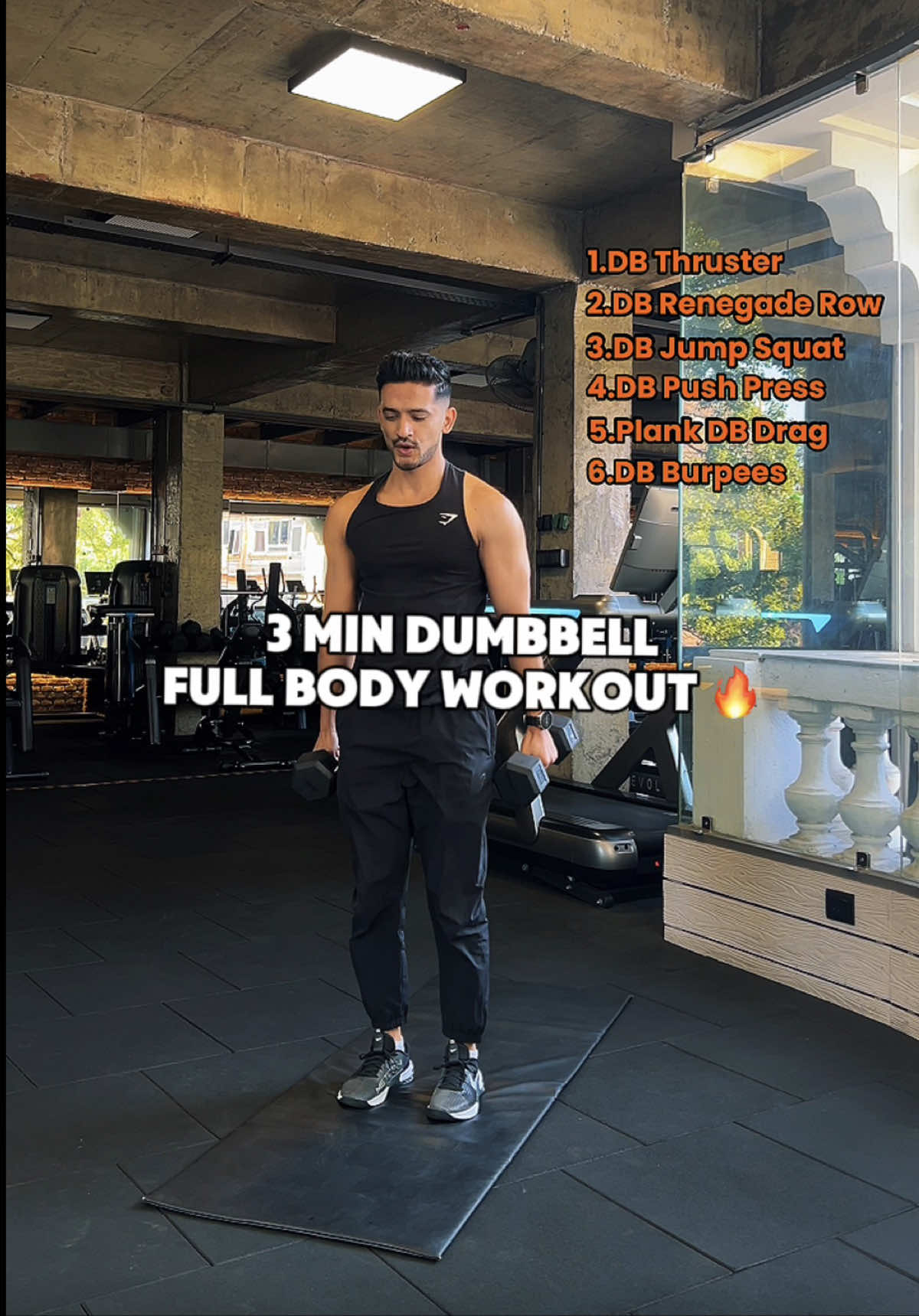3 MINUTES-1 PAIR OF DUMBBELLS. FULL BODY ON FIRE🔥 No excuses — grab your weights and let’s sculpt, sweat, and burn together 💪 Press play and feel the difference in just 3 minutes! #fullbodyworkout #homeworkout #lowerbodyworkout #fatburner #fyp  