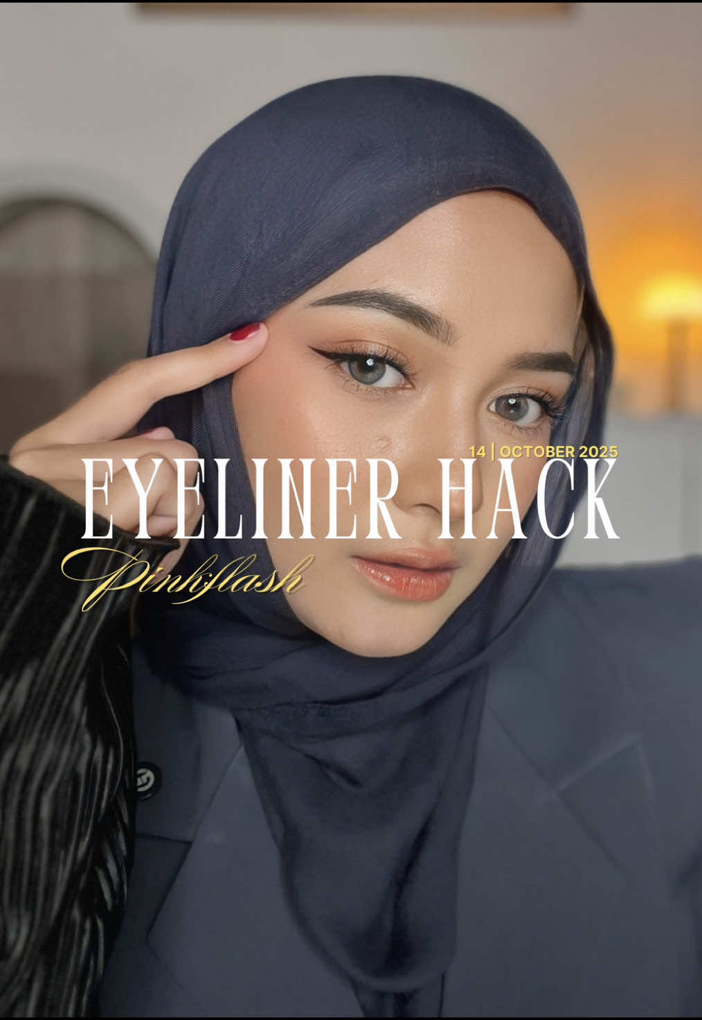 Eyeliner hack ini cobain deh guys🫵🏻 Cr: @beauty_vik_ (ig)  #eyelinertutorial #tutorialeyeliner #eyelinerhack #eyelinerpinkflash #pinkfalsh  