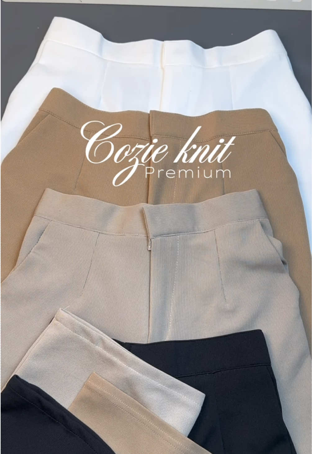 Cozie knit premium 🤎 #coziepants #celana #celanakulot #celanawanita #fyp 