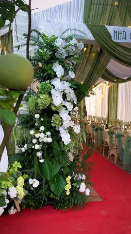 1 chiếc rạp xinh tone xanh trắng mát rượu #tuanremmywedding #rapcuoidep #cuoihoitrongoi #capcut 