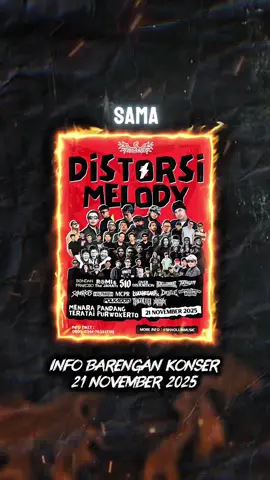 full line up DISTORSI MELODI 2 STAGE . . #overdistortion #selebrasi #konsermusik 