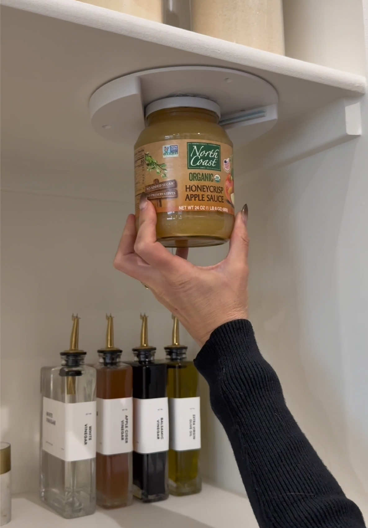 All items are LINKED in my profile and in the comments below! 🔗 Such a cool kitchen hack. This jar opener is so amazing. Works with all sizes! Peel and stick or screw in! Especially great for elders or people with arthritis! Jar Opener for Seniors - Under Cabinet Jar Openers for Weak Hands, Easy Grip, Arthritis jar opener, One Handed Gadgets & Bottle Opener - Essential Kitchen Gadgets for Home Assistance