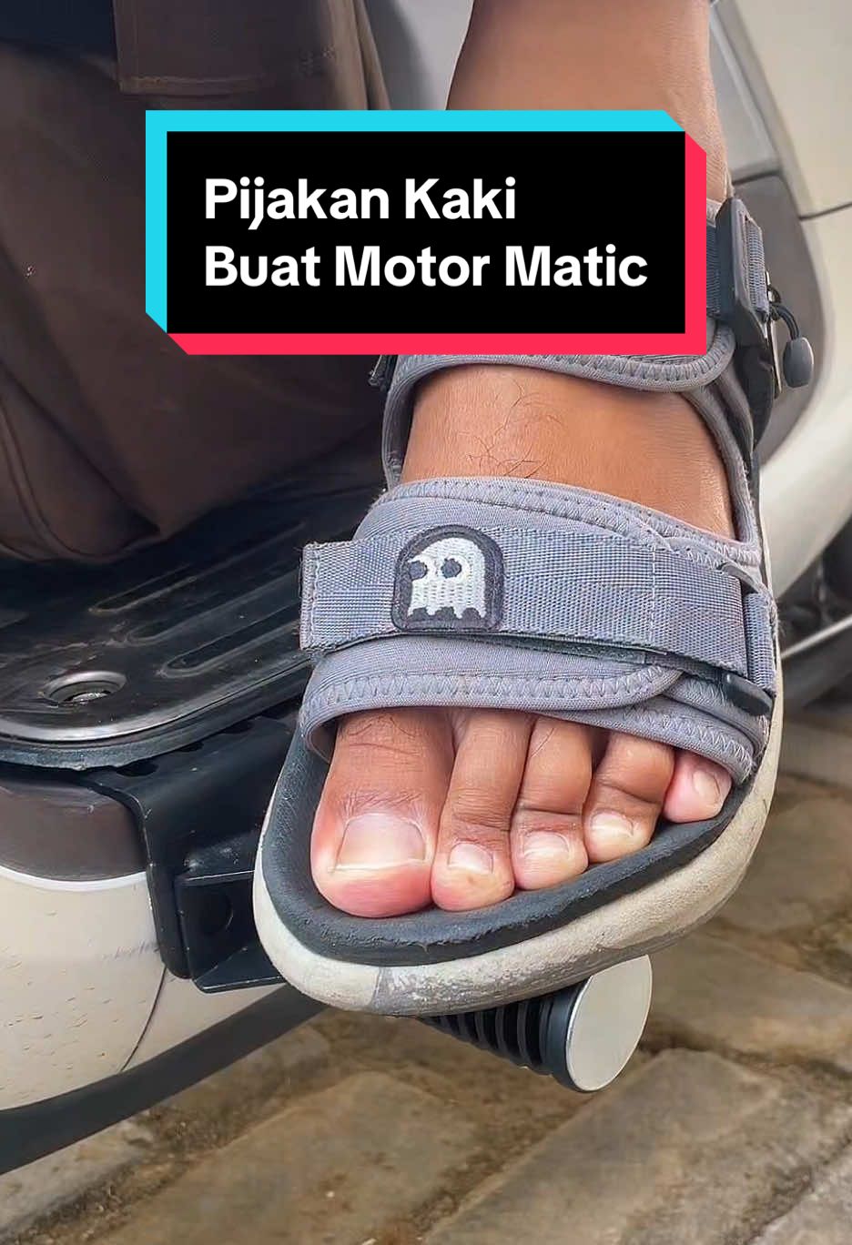 Biar ga pegel pas bawa banyak barang, barang kecil ini sepertinya akan membantumu #pijakankakimotormatic #pedalmotor #footsteplipat #footstepsepedalistrik #footstepmotormatic 