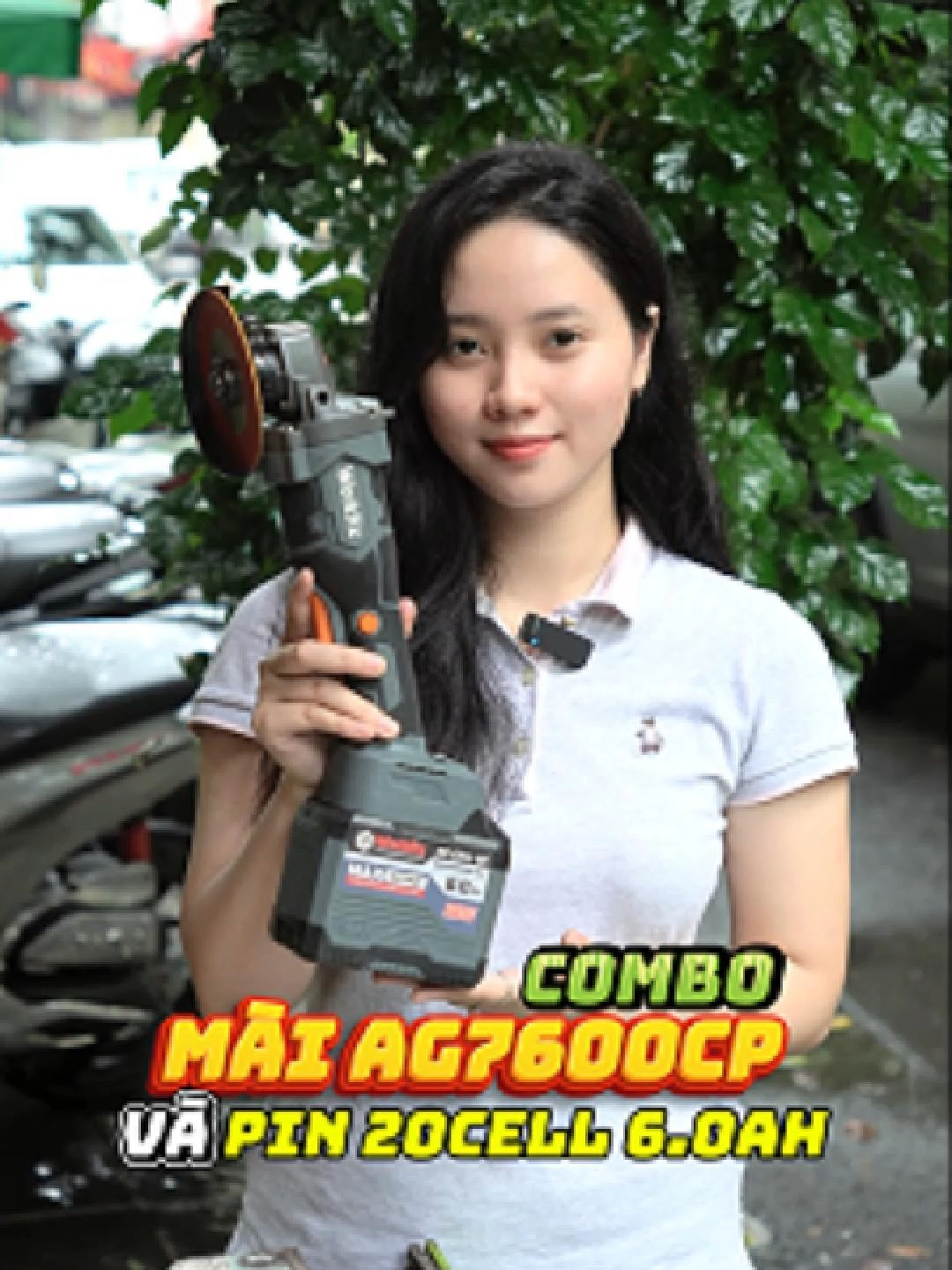 Combo mài ag7600 và pin 20cell.6.0ah siêu hot, giá cực hời#workfix #boshun #pin20cell6.0ah #maiag7600