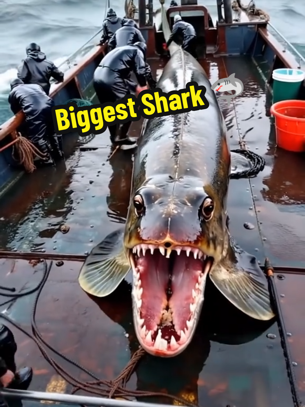 Biggest Shark in the world 🌍 ocean life Amazing fish viral video #bigfish #foryoupage❤️❤️ #sea #viral #ocean 