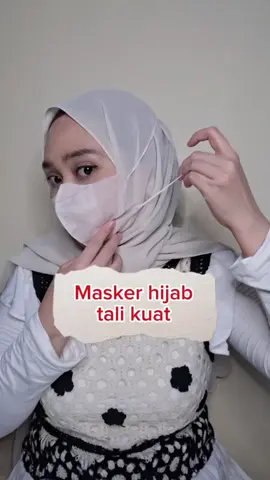 masker hijab tali kuat masker duckbil hijab 