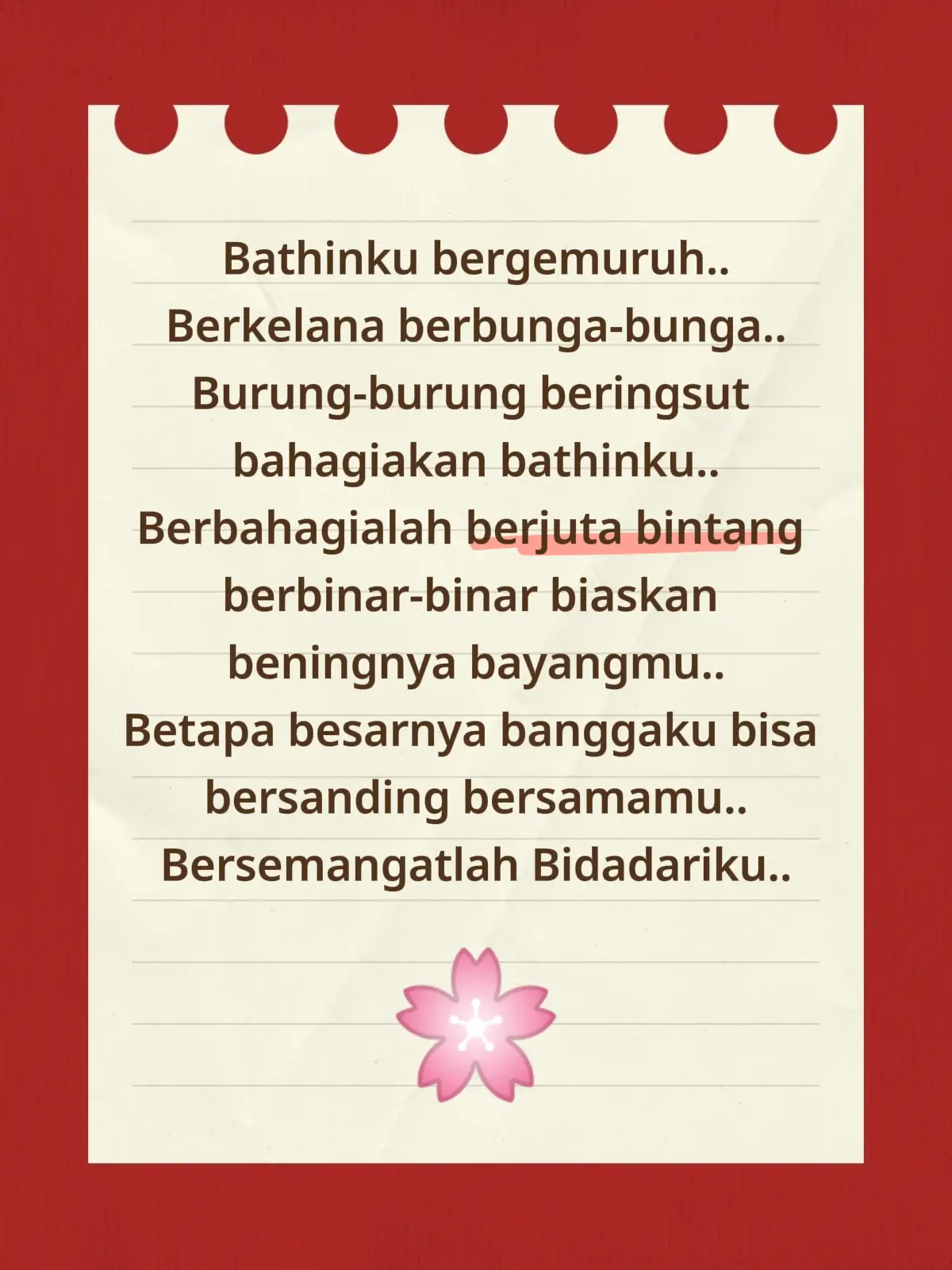 Berbahagialah Bidadariku