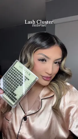 Gotta love my clusters 😍 #lashclustersathome #lashclusterstutorial #lashclusters #keyyoulashes #waterprooflashclusters 