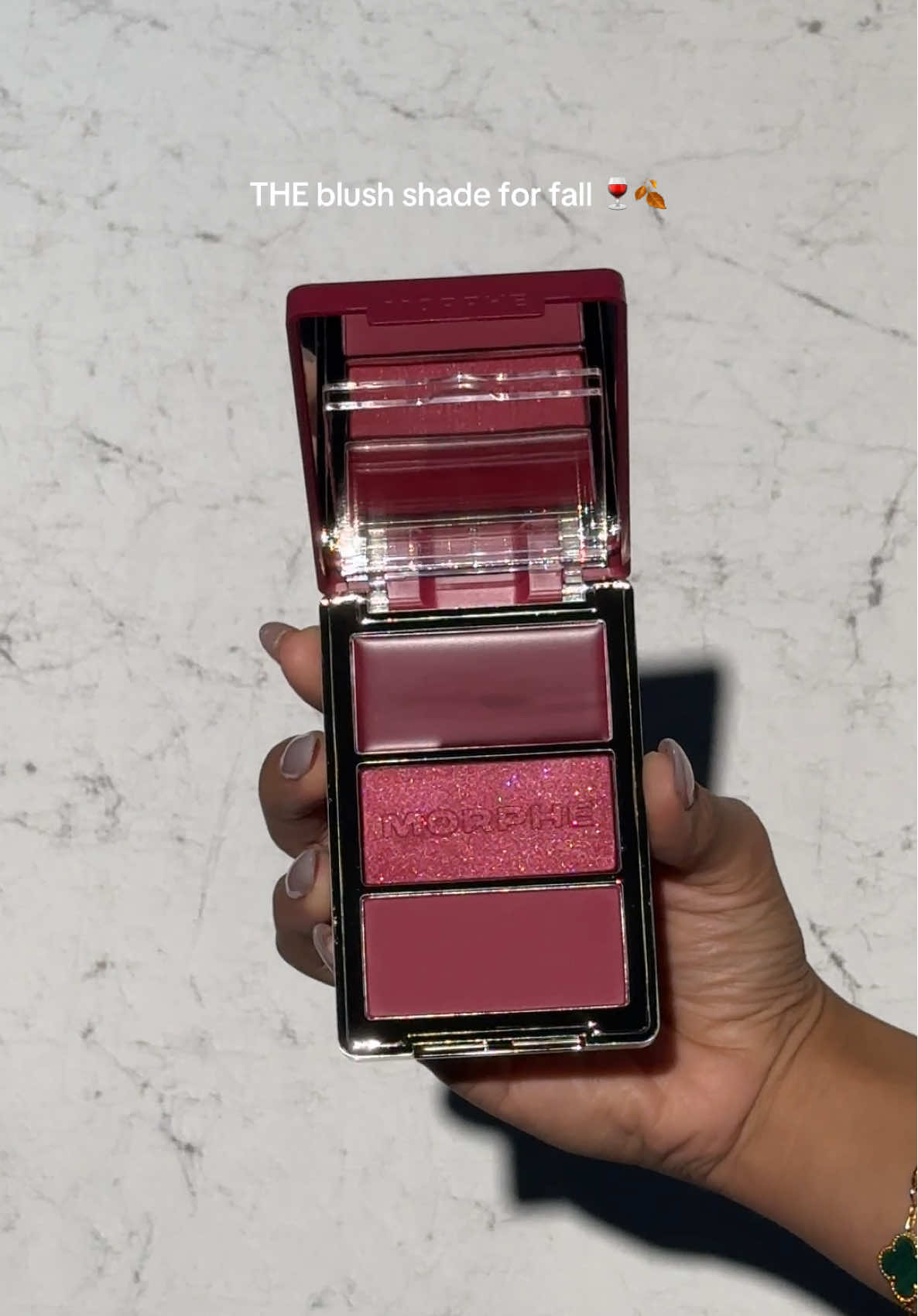 wearing Cheek Thrills in shade ‘Wine & Dine’ every day until further notice 🍷💋 