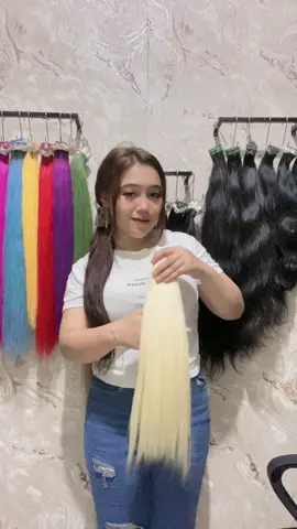 #hairextensions #aslihumanhair #rambutsambungasli #hairextensionwarna 