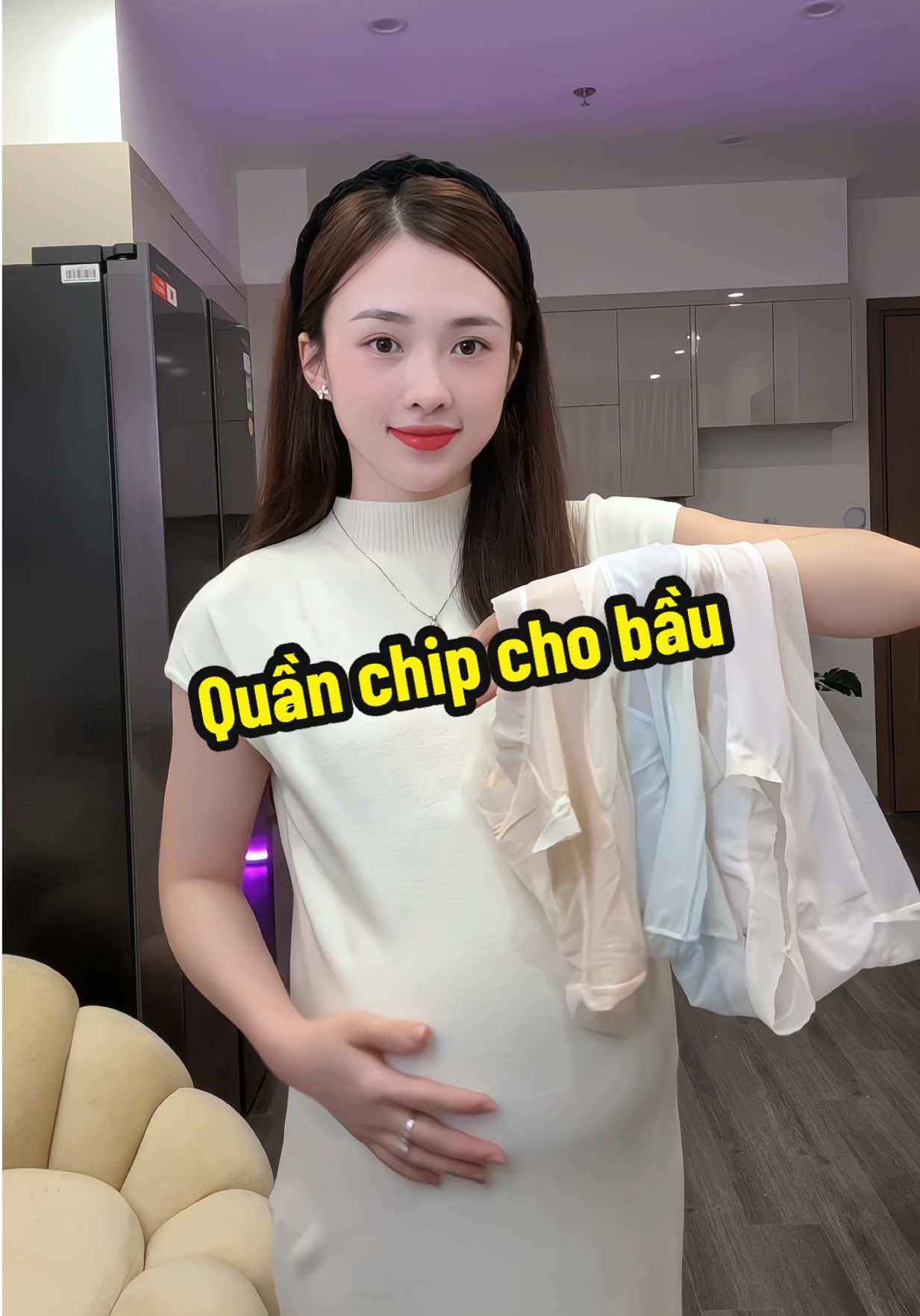 Mẹ bầu mặc quần này thích lắm luôn ạ #landaulamvo 