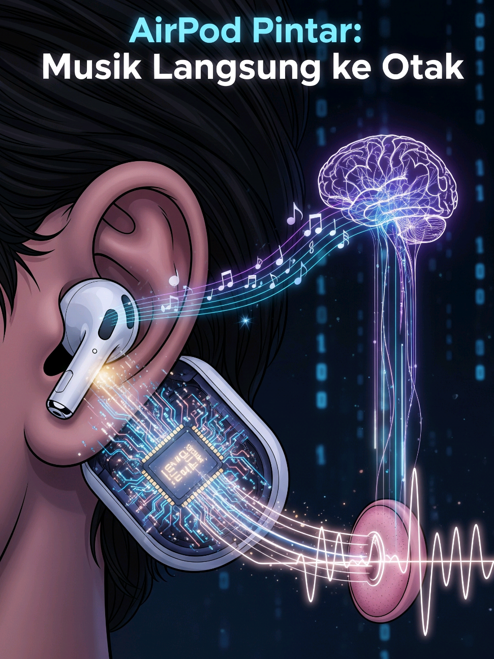 ‎📌 Detail Fakta: ‎ ‎Saat AirPod dipasang di telinga, sensor cahaya kecil di dalamnya mendeteksi kontak dengan kulit. Sensor ini memastikan earbud hanya aktif saat dipakai. ‎ ‎Begitu sensor mendeteksi telinga, chip pintar di dalam AirPod otomatis terhubung ke ponsel atau perangkat yang Anda gunakan. Ini membuat proses pairing jadi cepat dan praktis. ‎ ‎Chip tersebut kemudian mengambil data musik dalam bentuk kode digital dari perangkat. Data ini diubah menjadi gelombang suara dengan sangat cepat. ‎ ‎Gelombang suara itu kemudian diteruskan ke gendang telinga, lalu diolah otak menjadi musik yang bisa Anda dengarkan. Sistem ini membuat pengalaman mendengarkan jadi mulus dan responsif. ‎#faktaunik ‎#faktamenarik ‎#fyp ‎#xyzbca ‎#fakesituation⚠️ 