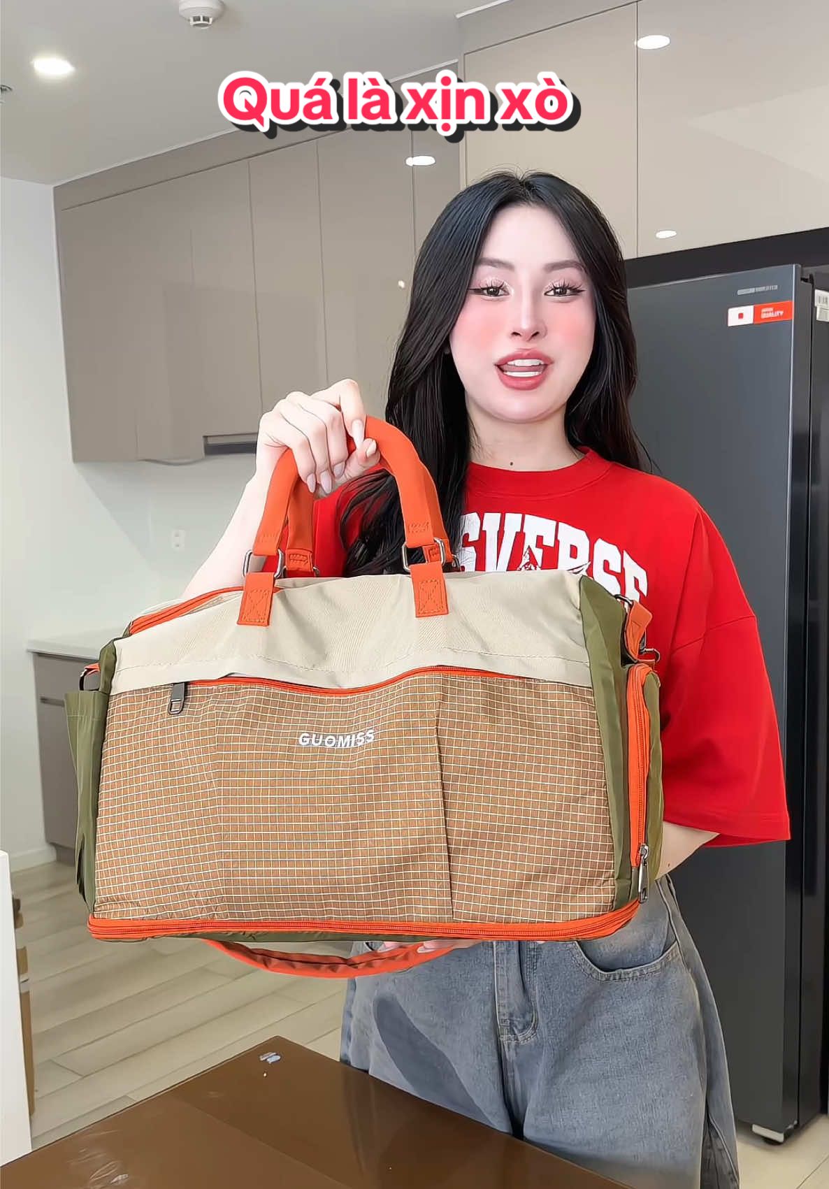 Mẫu túi 2 tầng chất liệu kháng nước tông màu siêu đẹp 🥰#gotobpstore #tuidulich #minm7review #xuhuongtiktok2025 #xuhuong 