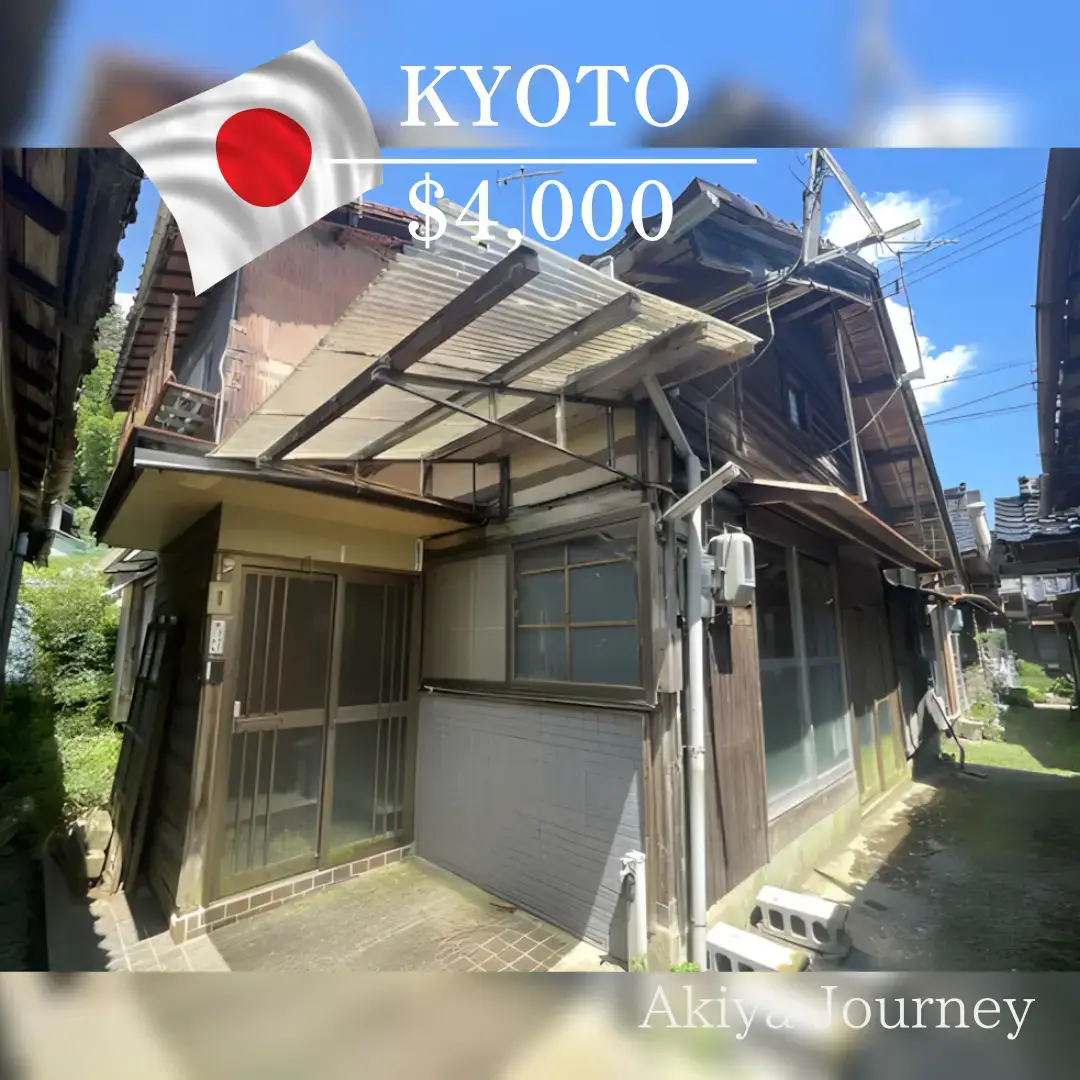 Property Information Location: Yosano Town, Yosa District, Kyoto Prefecture, Japan Layout: 6DK (6 rooms + dining/kitchen) Building Area: 1,135.0 sq.ft. / 105.45 ㎡ Land Area: 1,107.4 sq.ft. / 102.91 ㎡ Price: $4,000 Property Description Discover a rare gem in Kyoto’s northern countryside—a two-story wooden home in Yosano Town, offered at just $4,000. Originally built in 1973, this 6DK house presents a well-preserved traditional layout with spacious tatami rooms, sliding shoji doors, and vintage details throughout. Each room flows into the next, creating an airy, connected feel. The upstairs and downstairs spaces are lined with fusuma and storage built-ins, ideal for those who value simplicity, light, and tradition. The kitchen and utility areas retain their retro charm and await a personal touch or full renovation. Located just a 9-minute walk from Yosano Station (Kyoto Tango Railway), this property offers convenient access while still nestled in a peaceful alleyway setting. Though parking requires a nearby rental (approximately ¥3,000/month), the overall affordability and potential are unmatched. This home is ideal for restoration enthusiasts, creatives, or anyone dreaming of a quiet life in a historic region of Kyoto—just steps from lush nature and local culture. #japanesehouse #vacationhouse #cheaphouse #akiya #japanesegarden 