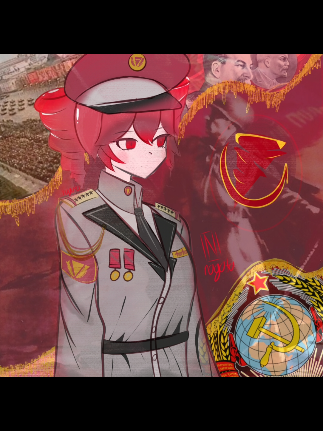 Teto desperation march 🚩🚩*fanart*. #kasaneteto #teto #fyp #fypシ゚   #digitalart 