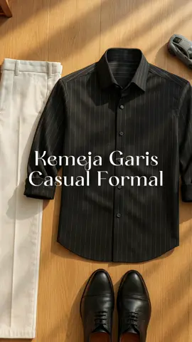 wah cakep parah😭 #kemejagaris #kemejastripe #kemejaformal #kemejaslimfit #ideoutfitcowok 