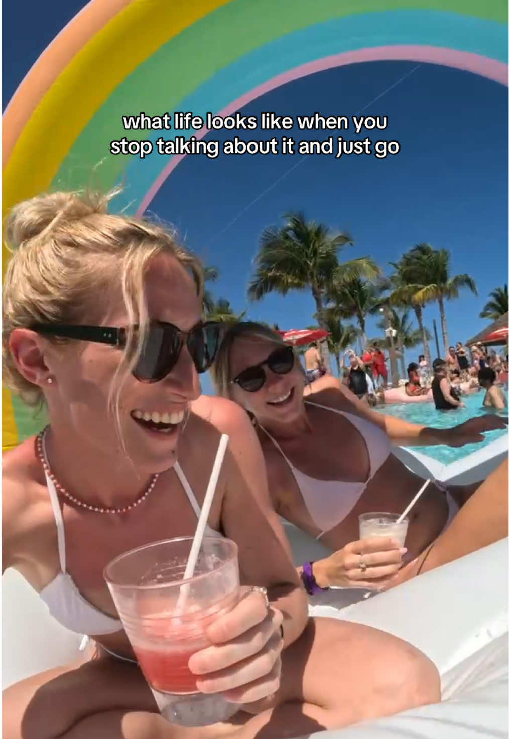 highly recommend taking a cruise with your best friend @GeorgiaFowkes #traveltiktok #cruisetok #virginvoyages #biminibahamas #bookthetrip 