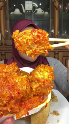 MUKBANG UDANG KEJU MERCON #mukbang #udangkeju #pedas #viral #tiktok 