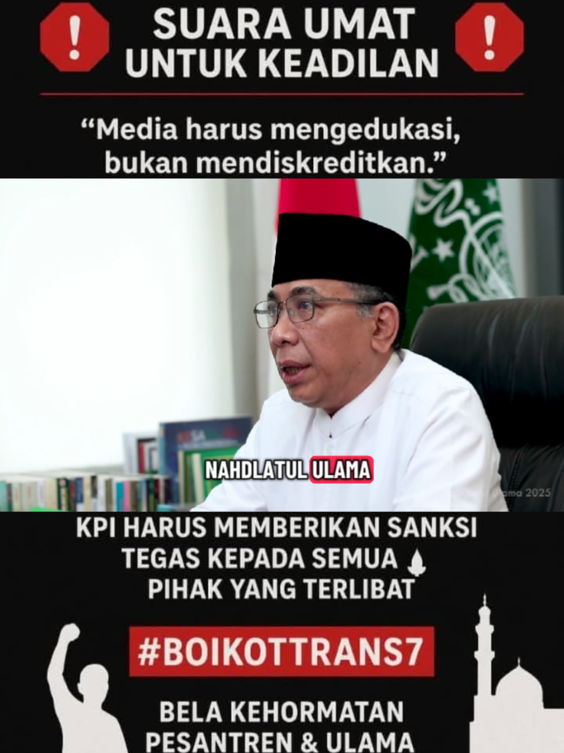 Trans7 Jadi perhatian ummat NU dan pondok pesantren Lirboyo #trans7 #santri #lirboyo 