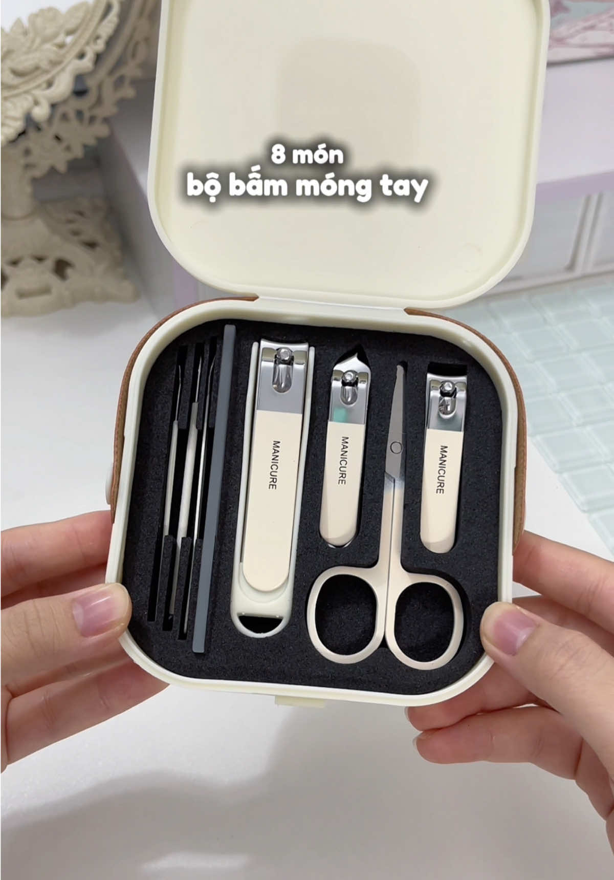 Bộ bấm móng tay tiện lợi #viral #bammongtay #lammong #chamsoc #LearnOnTikTok 