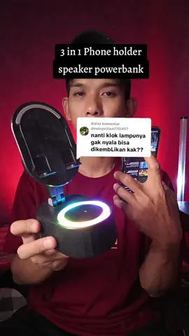 Membalas @dewiapriliani110497 Phone holder 3 in 1 speaker phone holder powerbank #3in1phoneholderpowerbankspeaker #phoneholderspeaker #speakerphoneholder #phoneholdermultifungsi #gajiansale 