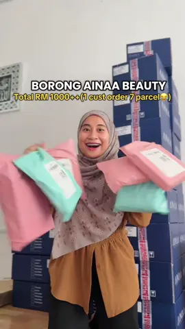 Borong #ainaabeauty sebab tiktok bagi voucher ! Bijak ehh customer kyra ni 😍. Buat stok sampai hujung tahun 🤣. Jumpa next year taw 🤭