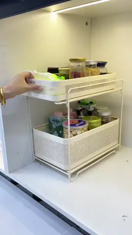 Dapur jadi lebih kemas dengan rak ni ✅  #dapur #dapurminimalis #rakdapur #rakserbaguna #raktroli 