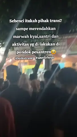 sangat di sayangkan sekali media besar,media nasional menyajikan berita yg bersifat provokatif  dan mengiringi opini  negatif kpd pondok pesantren khususnya pondok pesantren lirboyo dgn framing begitu jahatnya kpd para kyai,santri dan pondok pesantren..🥹 @officialtrans7  segera sowan ke pondok lirboyo minta maaf langsung..#savelirboyo  #boikotrans7 