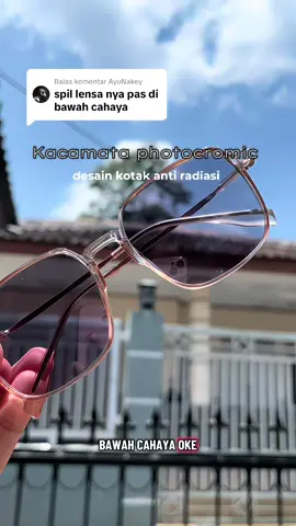 Membalas @AyuNakey kacamata bening berubah jadi gelap otomatis saat terkena sinar matahari 🌞 #kacamataphotocromic #kacamata #kacamatamurah #kacamatakotak 
