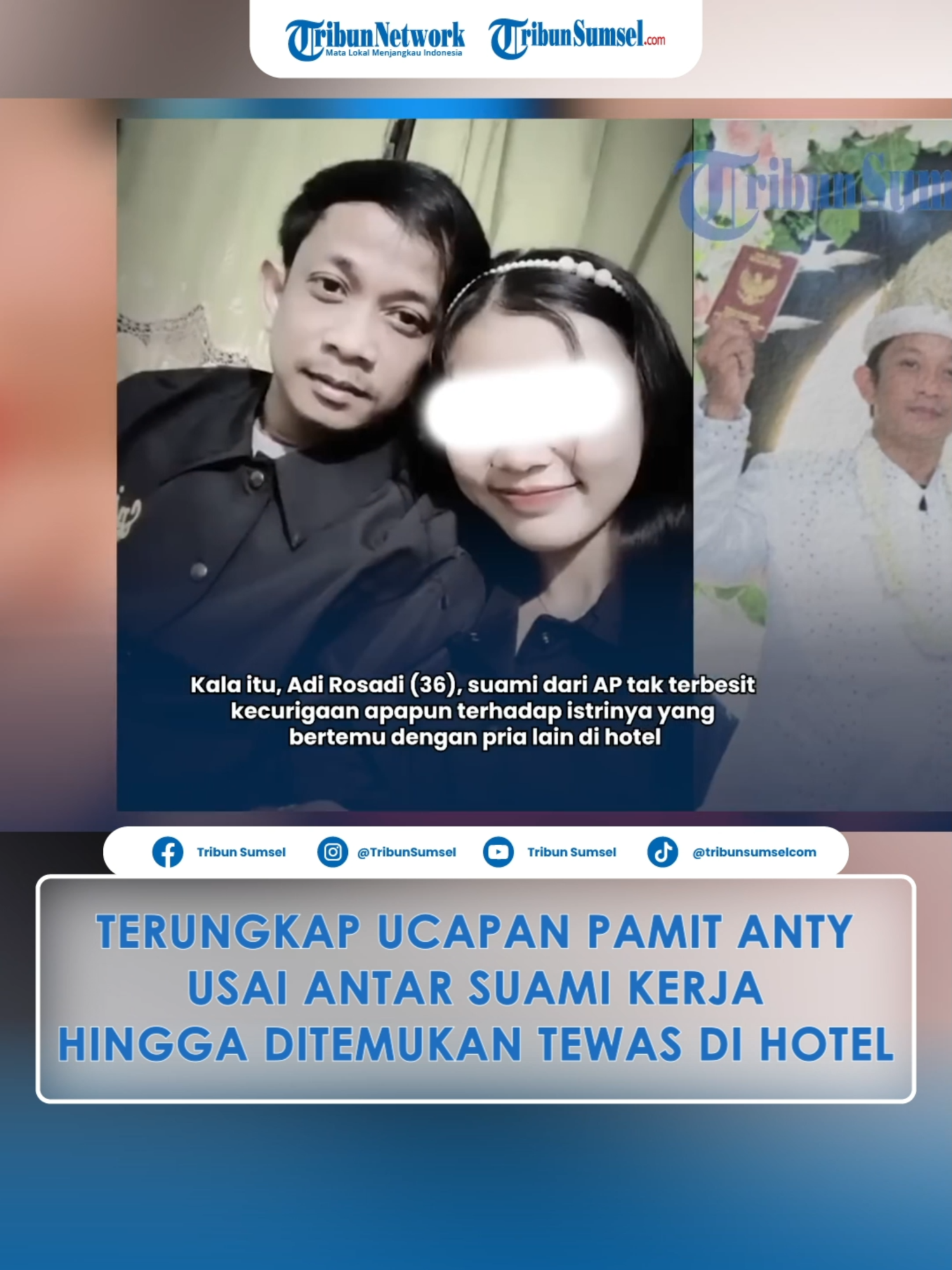 Terungkap Ucapan Pamit Anty Usai Antar Suami Kerja dan Ditemukan Tewas di Hotel #tiktok #tiktokberita #tribunsumsel #wanitahamil #tewas #kamarhotel #palembang #sumateraselatan
